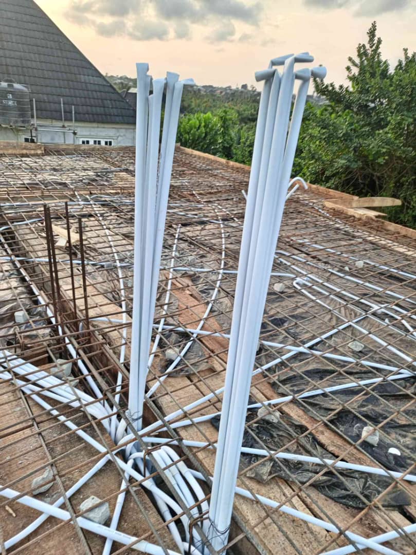 Electrical Piping of a Storey Building with a Penthouse